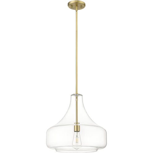 Madelynn 1 Light 16 inch Vintage Brass Pendant Ceiling Light